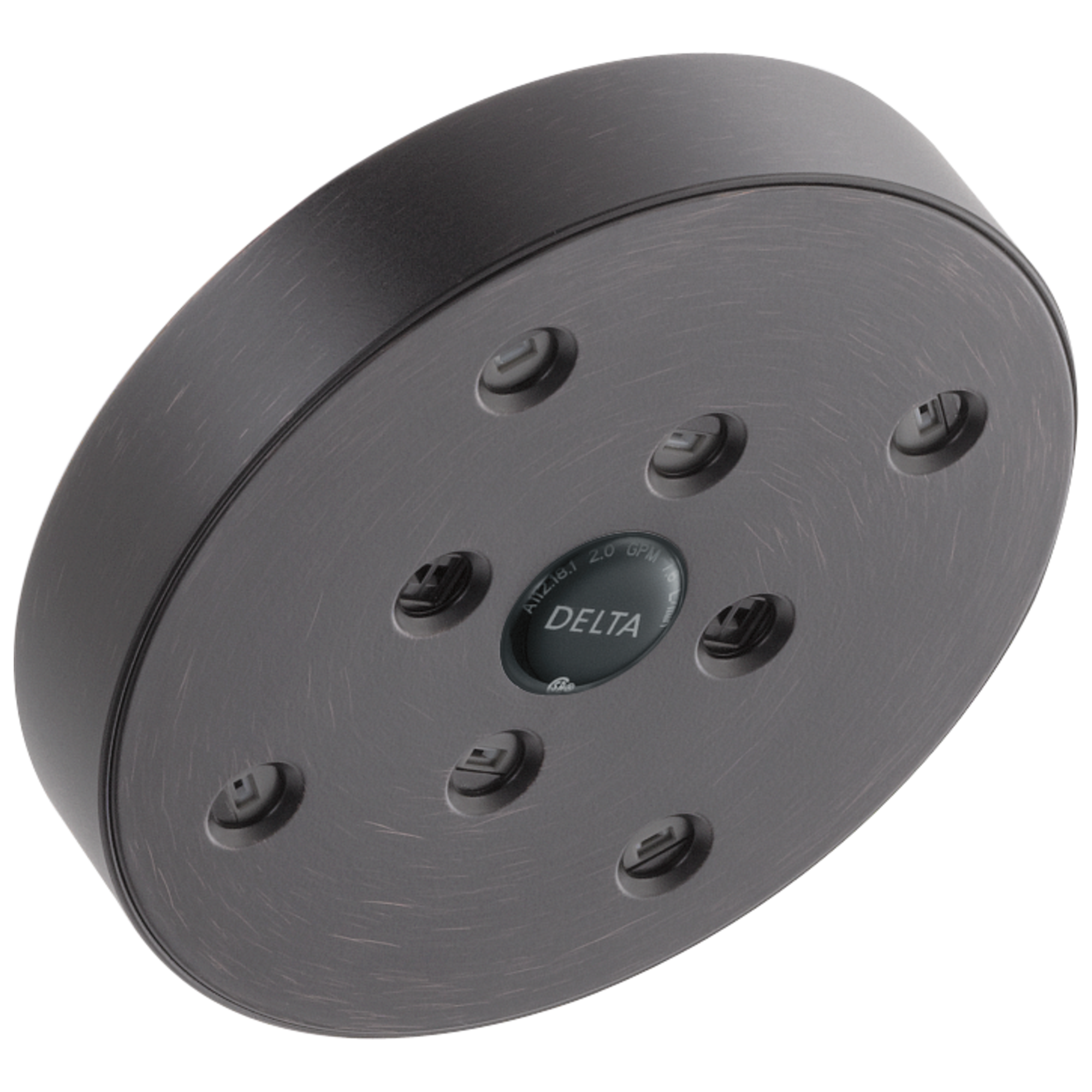 Delta Faucet Universal Showering Components H2OKineticSingle-Setting Raincan Shower Head - Venetian Bronze