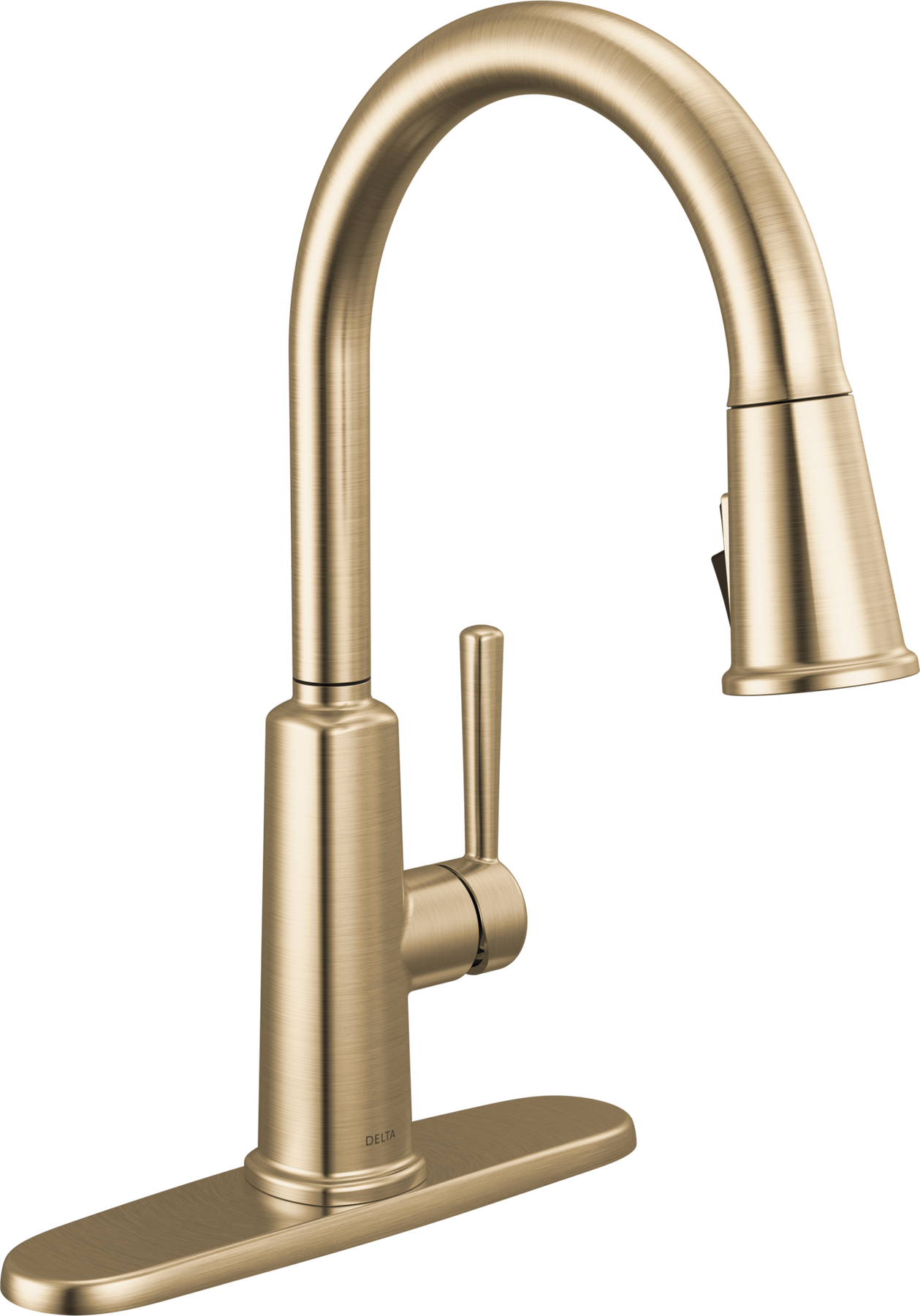 Single Handle Pull-Down Kitchen Faucet in Champagne Bronze 19730LF