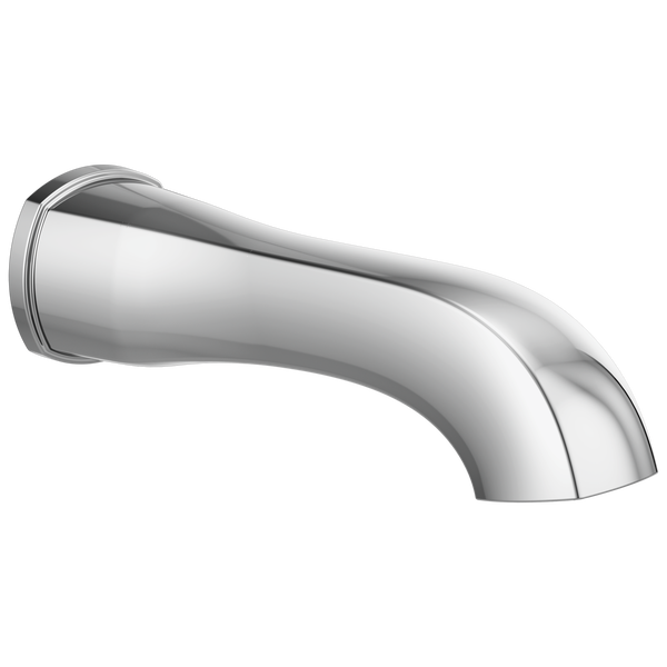 Non Diverter Tub Spout In Chrome, How To Install Delta Bathtub Faucet