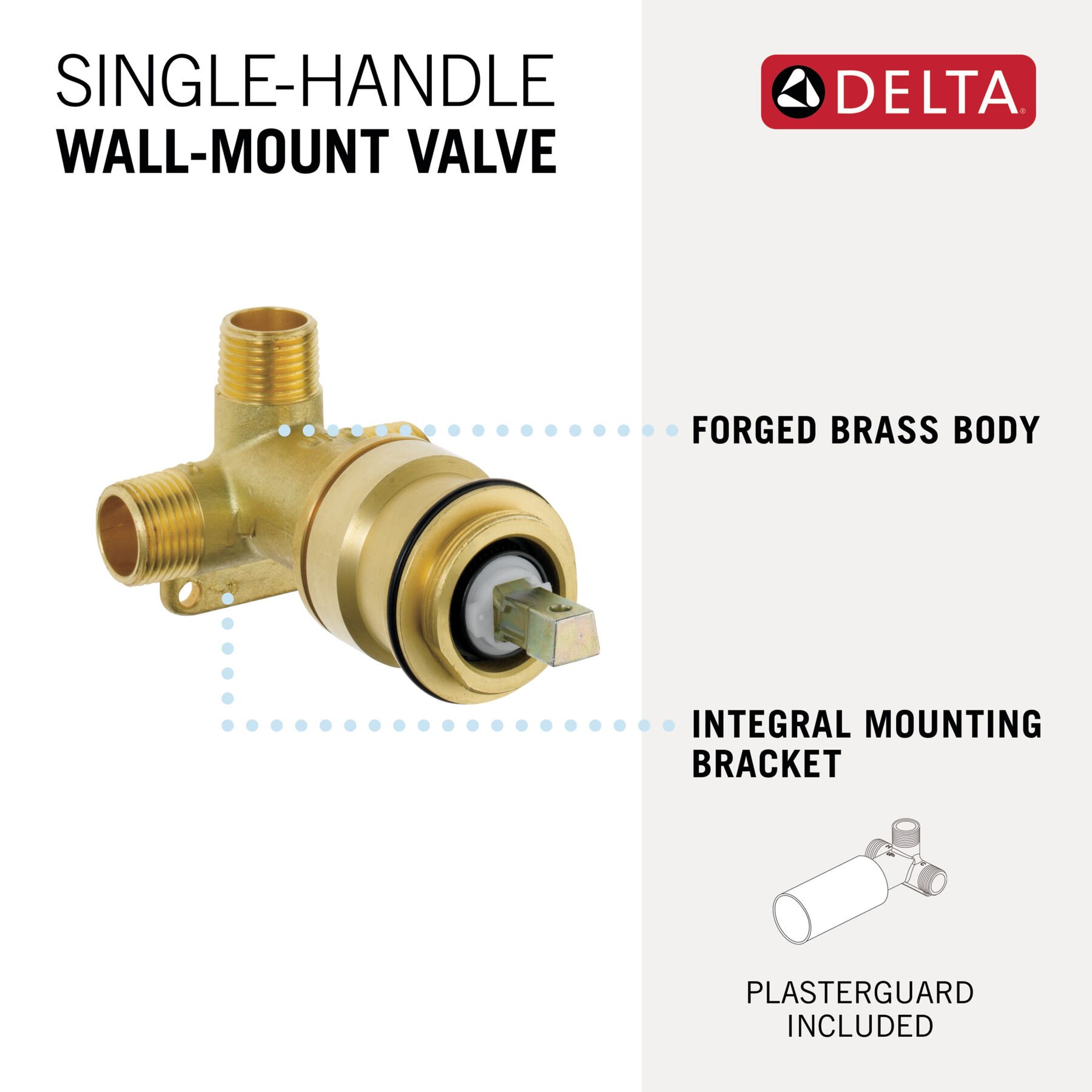Single Handle Wall Mount Rough R3510-WL | Delta Faucet 