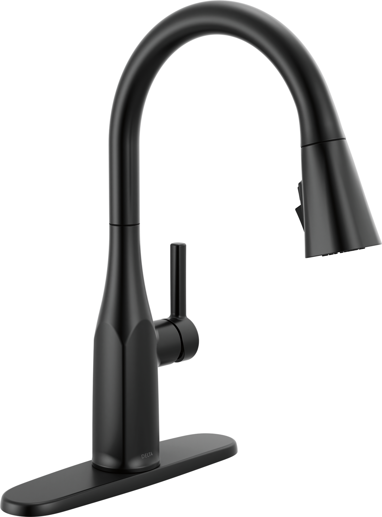 Single Handle PullDown Kitchen Faucet in Matte Black 19728LFBL