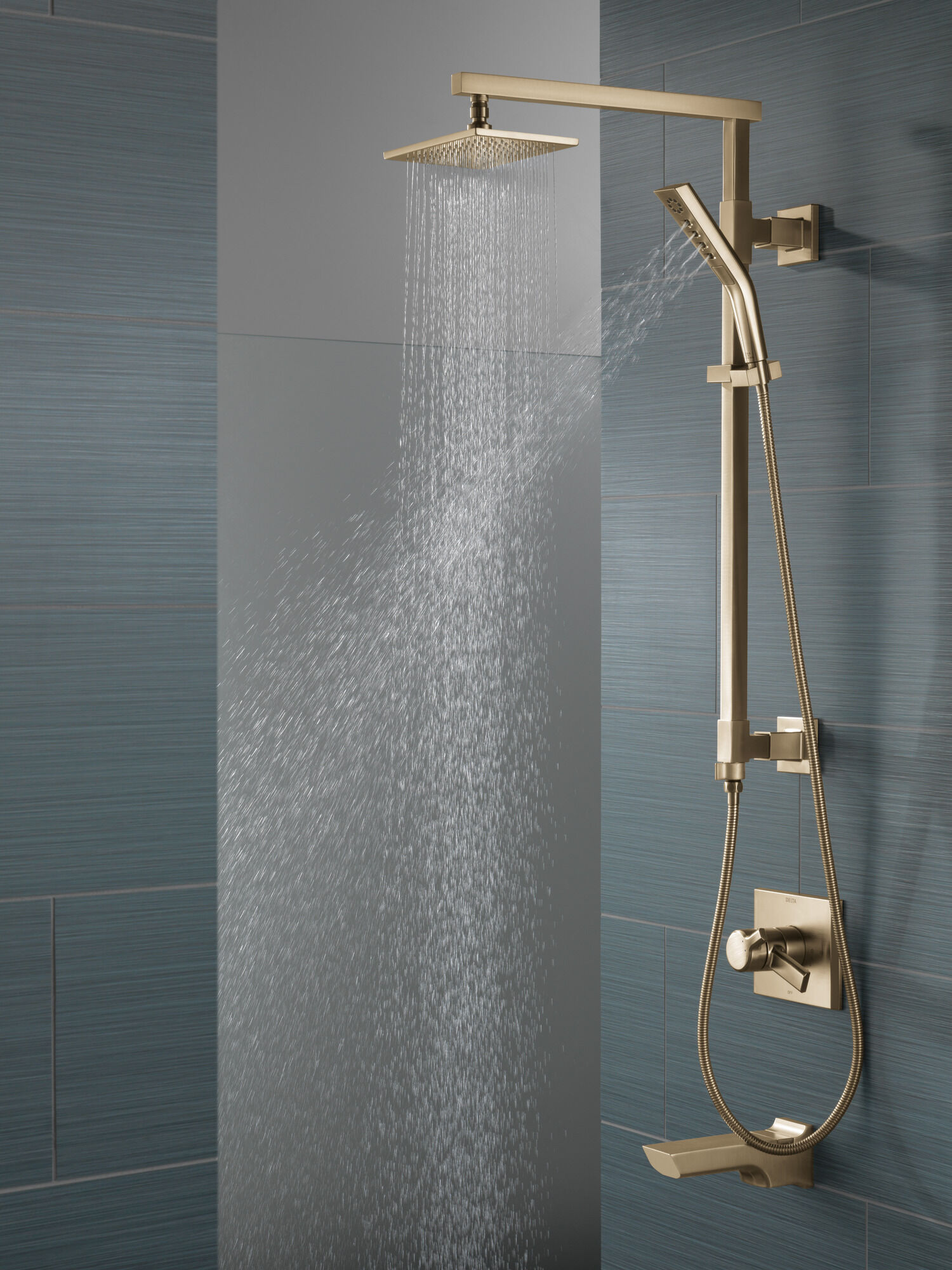 【SISANDI】 MIES BRAZILIAN rain shower Single-Setting Raincan Shower Head in Champagne Bronze RP62955CZ