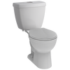 Foundations Dual Flush Round Front Toilet