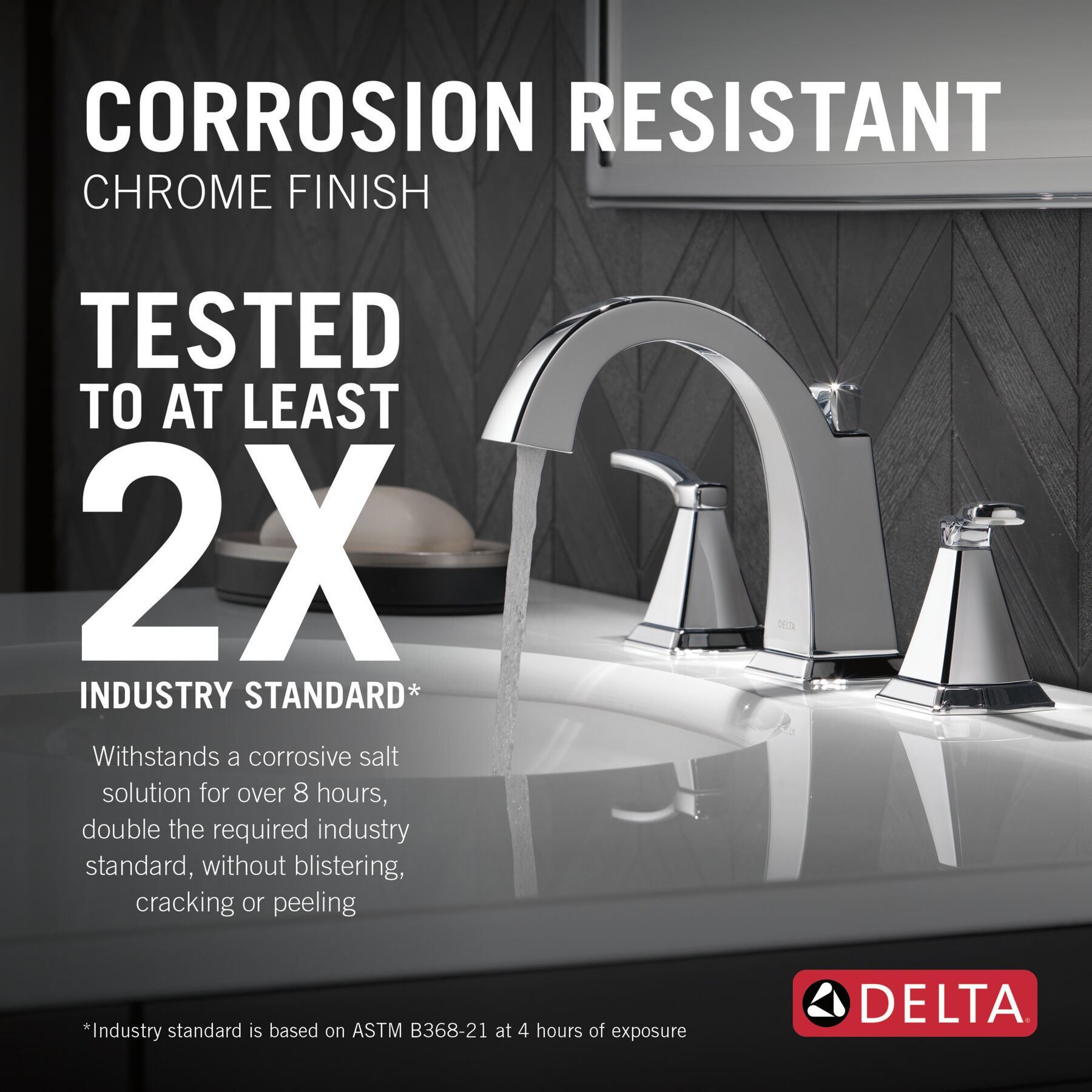 Two Handle Widespread Bathroom Faucet in Chrome 35768LF — thumbnail 3