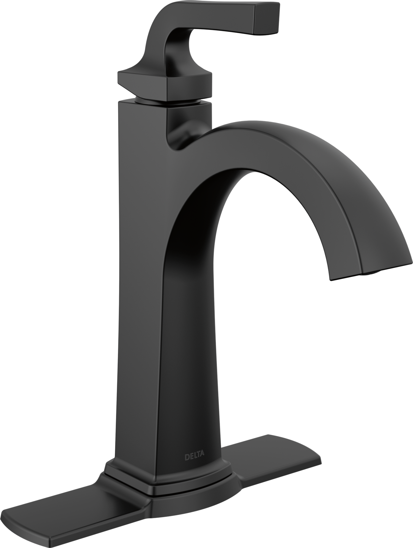 Single Handle Bathroom Faucet in Matte Black 15854LF-BL | Delta Faucet