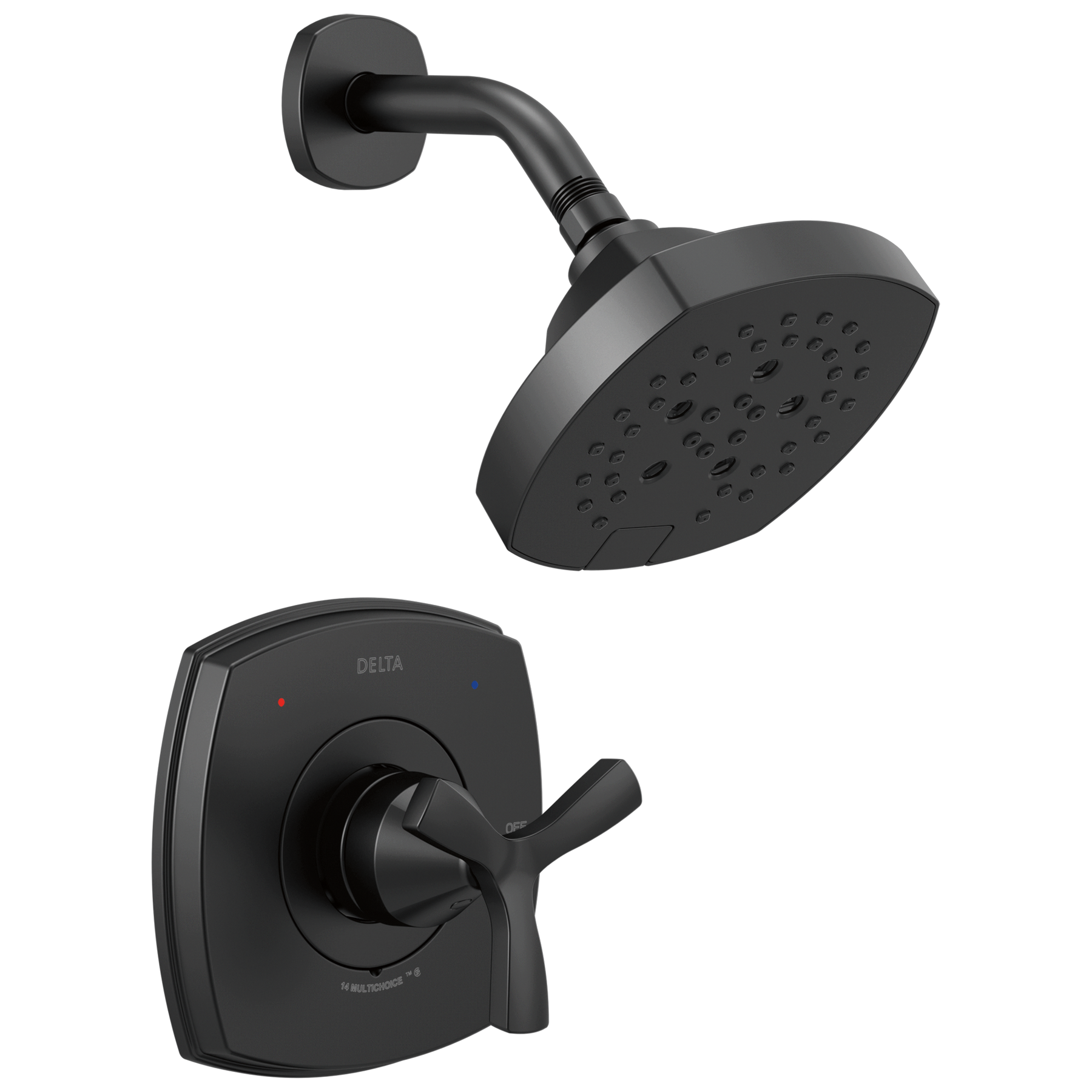 14 Series Shower Only in Matte Black T142766-BL | Delta Faucet