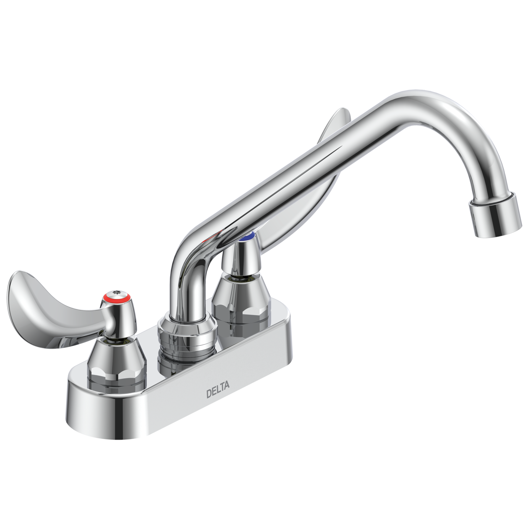 Two Handle 4 In Deck-Mount Faucet in Chrome 27C4254 | Delta Faucet