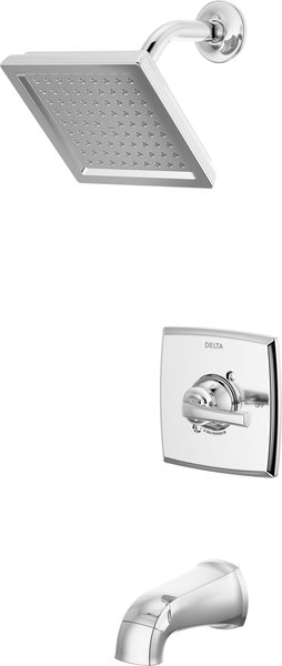 a-chan　0710 Delta Geist 14 Series Square Bathtub and Shower Faucet Set