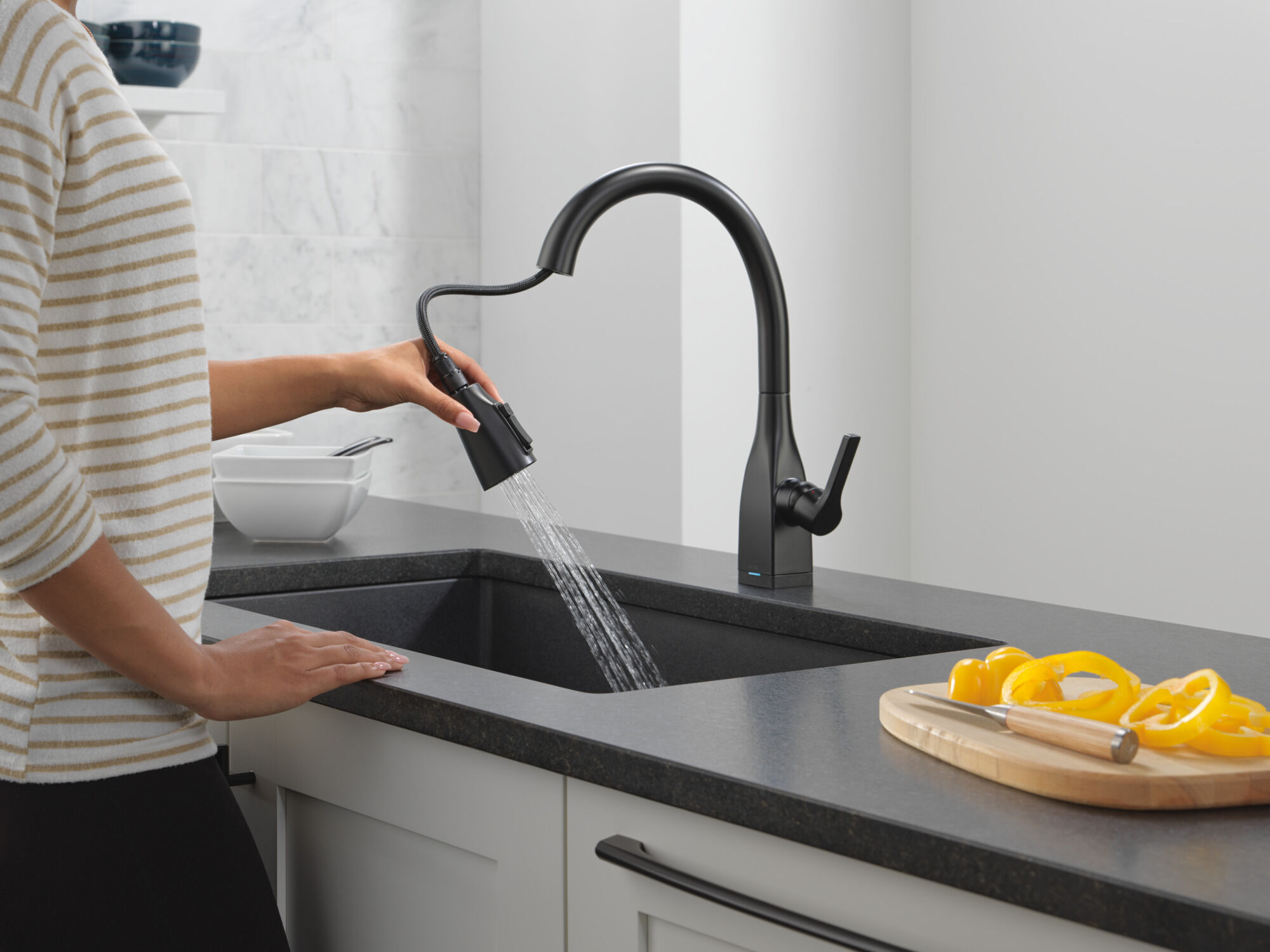 Single Handle Pull-Down Kitchen Faucet With Touch2O® Technology