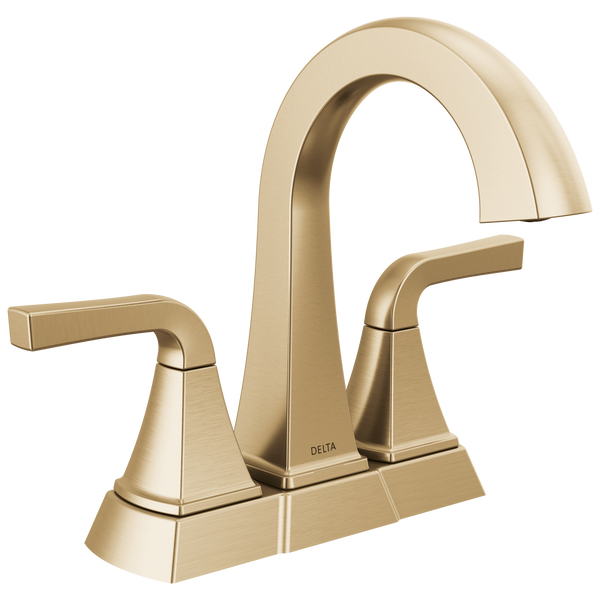 Two Handle Centerset Bathroom Faucet in Champagne Bronze 25854LF