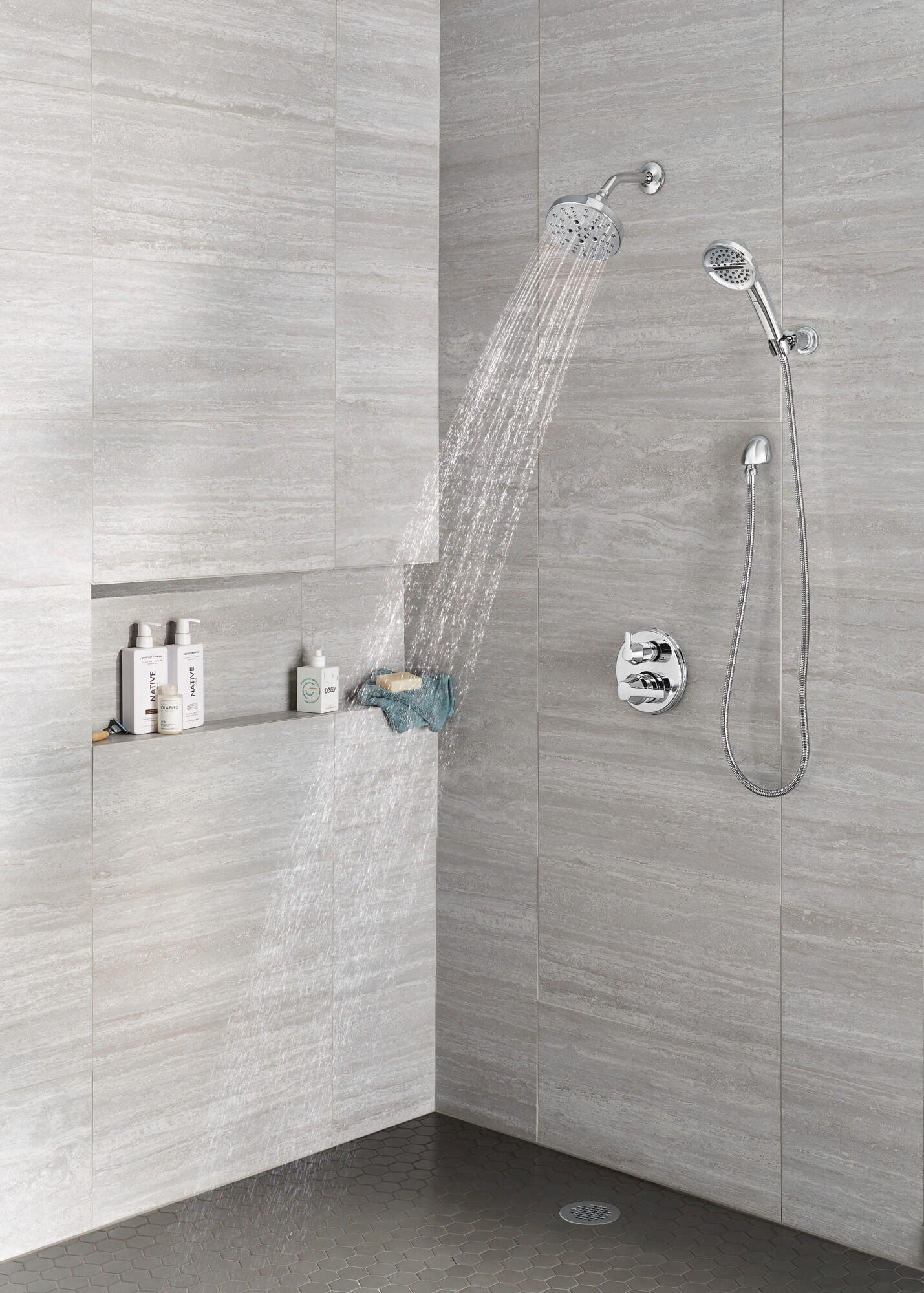 3-Setting Wall Mount Handshower in Lumicoat® Chrome 55386-PR