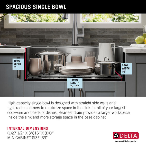 30” Workstation Kitchen Sink Drop-In Top Mount 16 Gauge ...