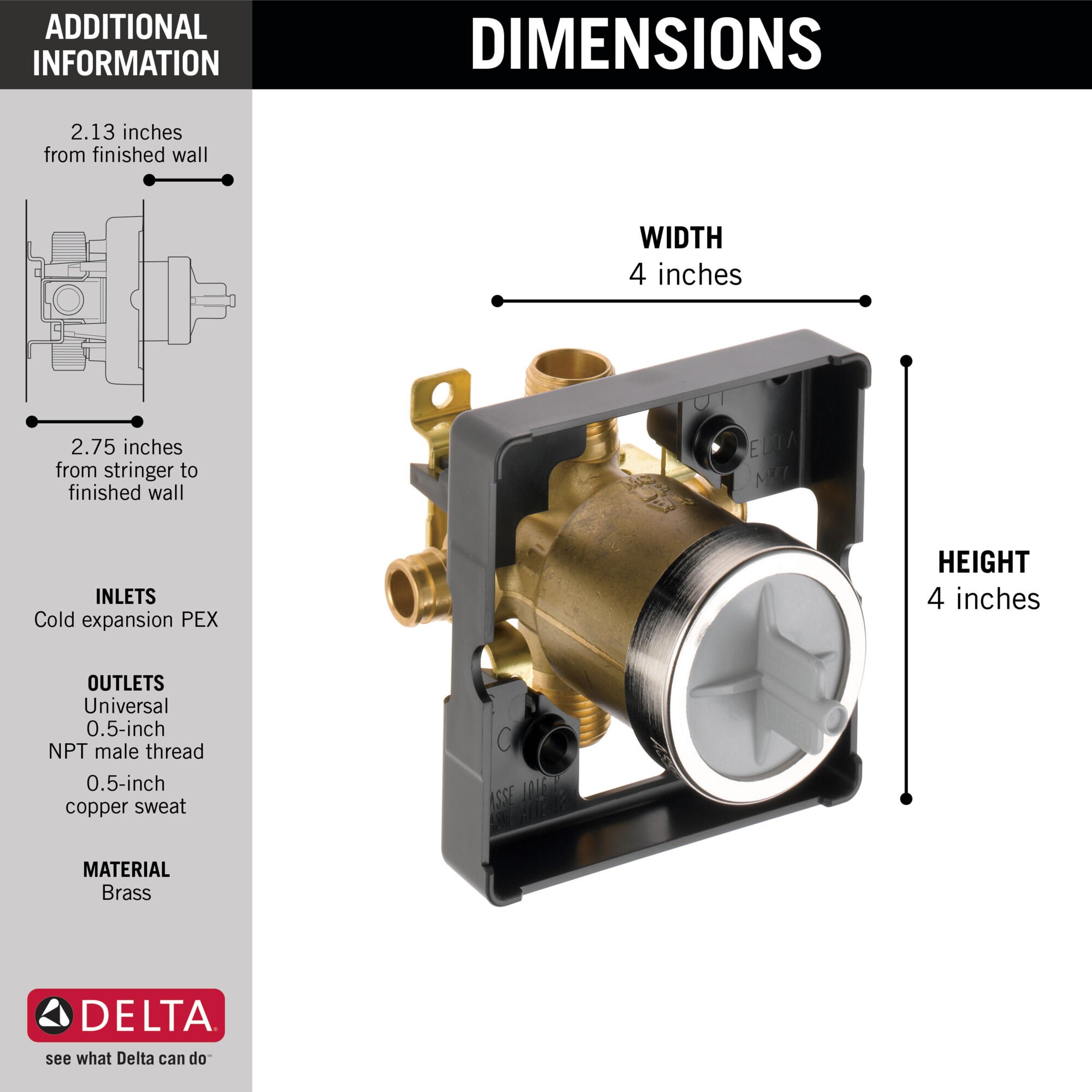 Rough-In MultiChoice Tub/Shower (Recertified) R10000-MF-R | Delta