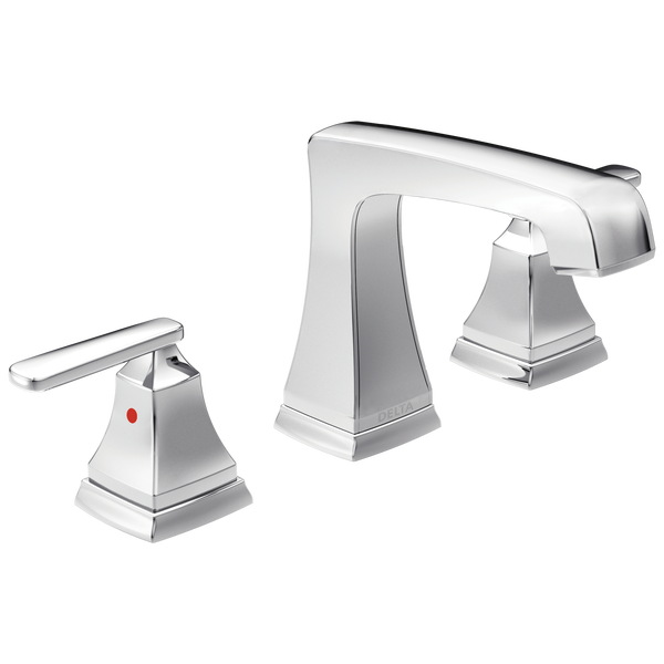 Two Handle Widespread Bathroom Faucet with EZ Anchor® in Chrome