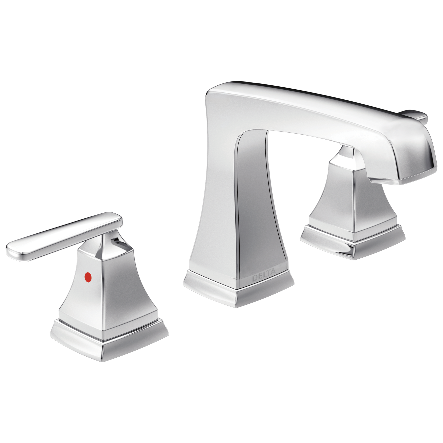Two Handle Widespread Bathroom Faucet with EZ Anchor® in Chrome — image 1