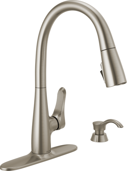 Single Handle Pull-Down Kitchen Faucet with ShieldSpray 