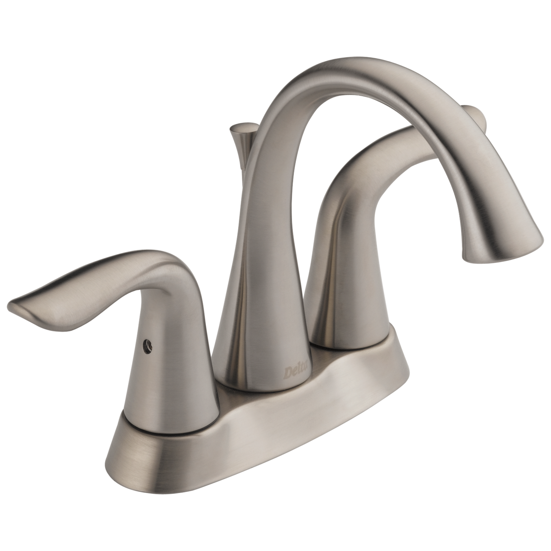 Two Handle Centerset Bathroom Faucet in Stainless 2538-SSMPU-DST