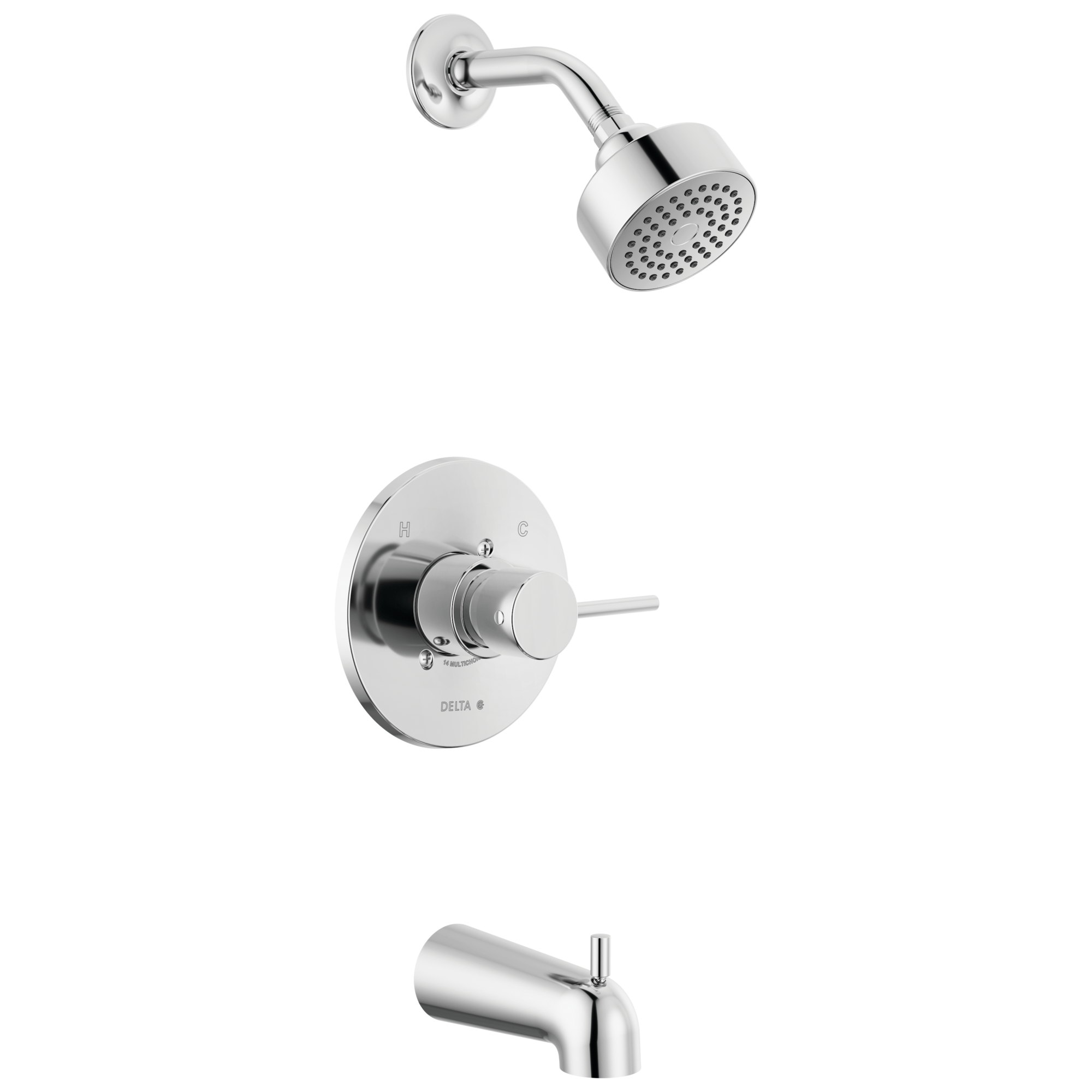 Delta Faucet ModernE Monitor 14 Series Tub & Shower Trim - Chrome