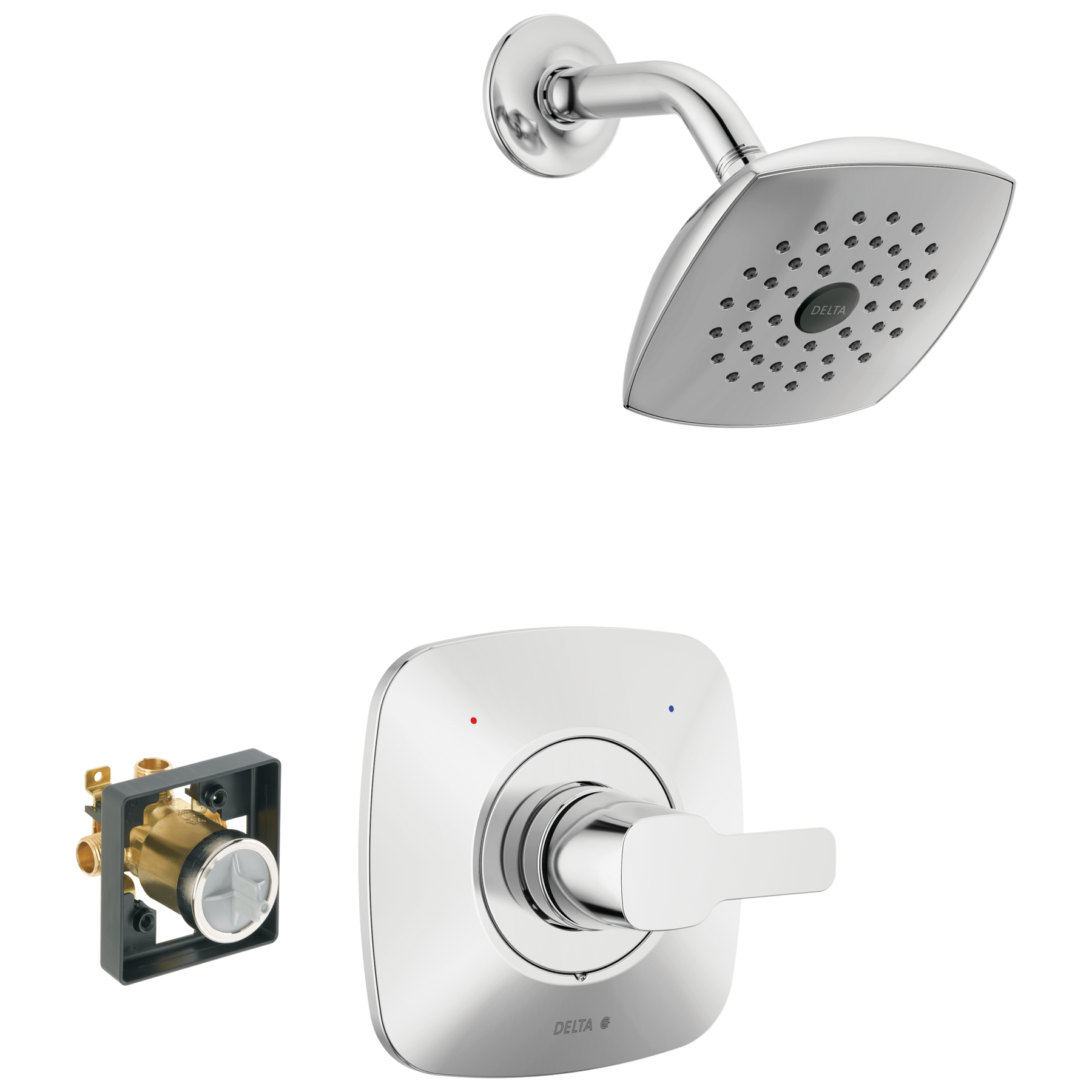 Shower Trim with Rough Bundle 14 Series in Chrome FVS2MO2103 Delta