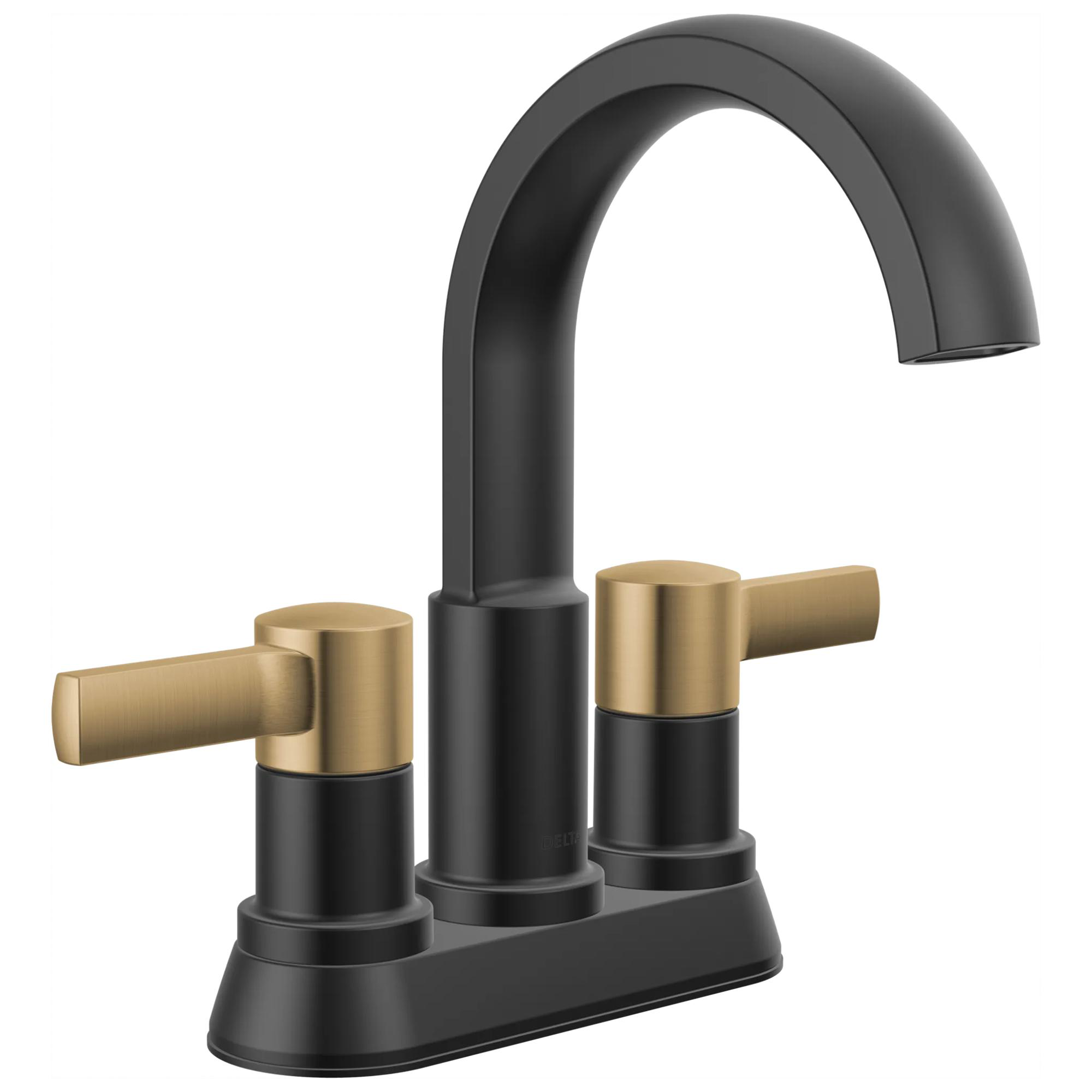 Delta Leland Waschtischarmatur – 2 Griffe, Centerset, Chrom, 1,5 GPM, Wassersparend