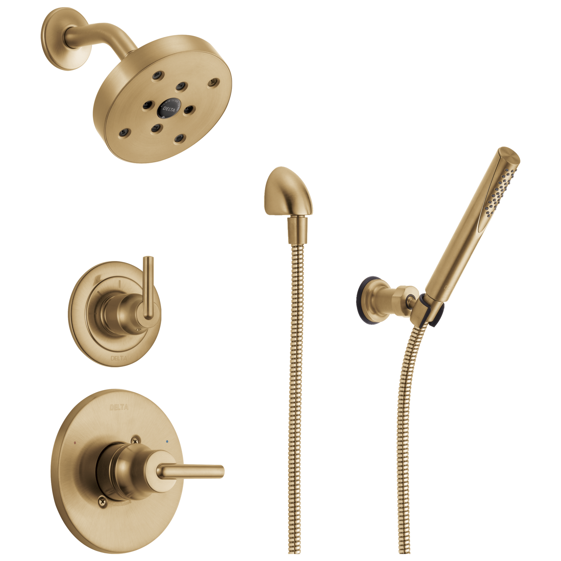 3-Setting Custom Shower Bundle in Champagne Bronze FVS6-TR211-CZ