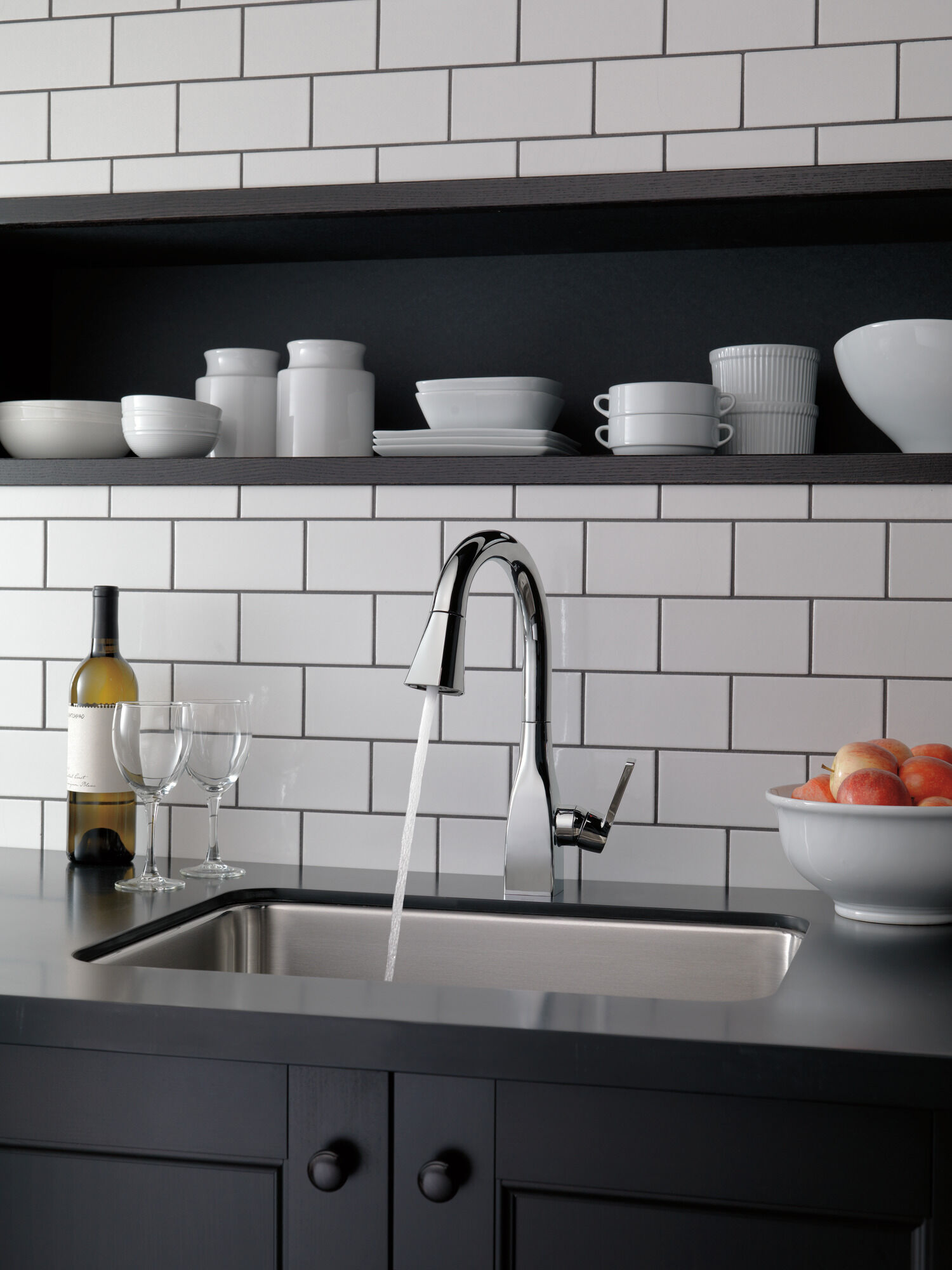 Single Handle Pull-Down Bar / Prep Faucet in Chrome 9983-DST