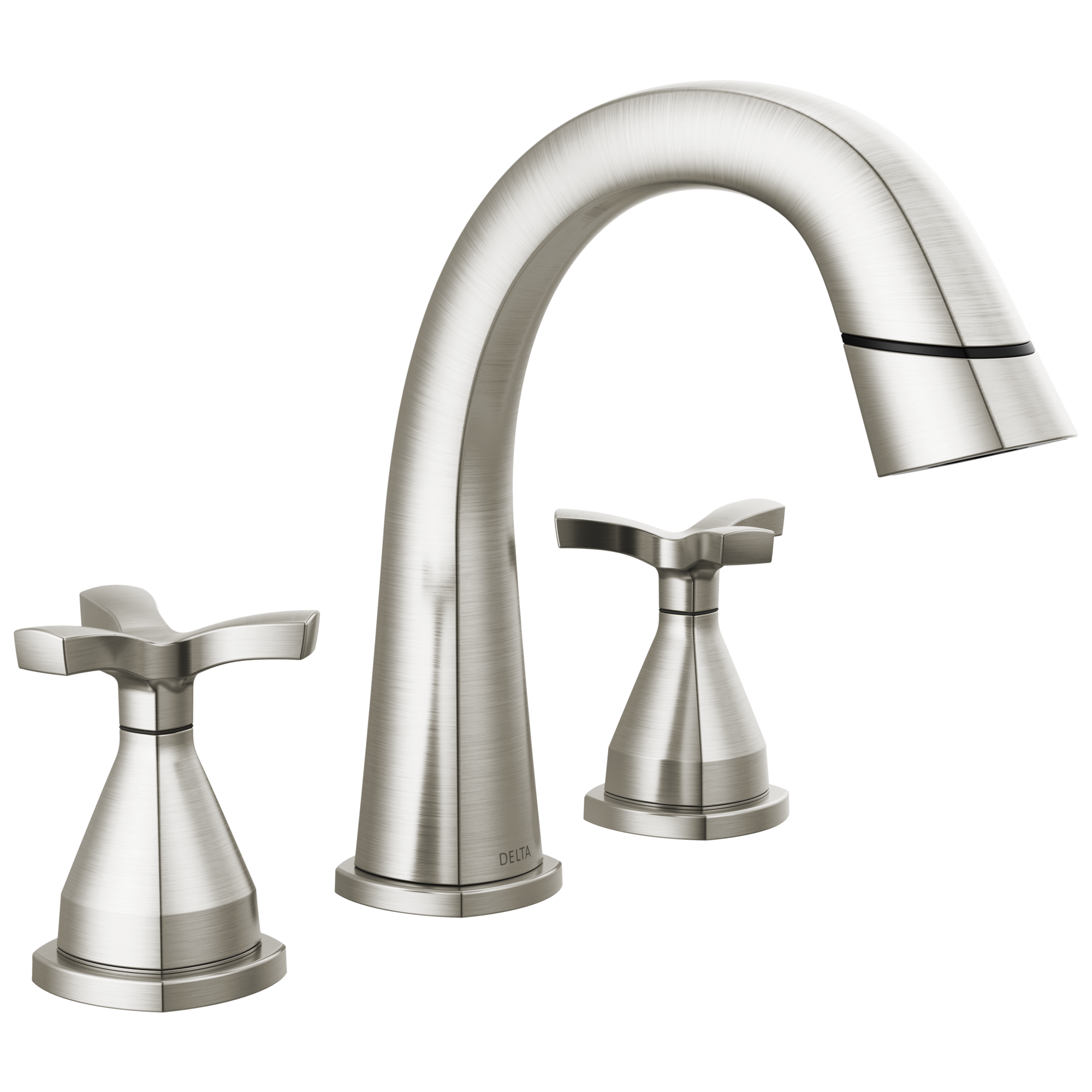 Delta Faucet Stryke Two Handle Widespread Pull Down Bathroom Faucet - Lumicoat - Stainless
