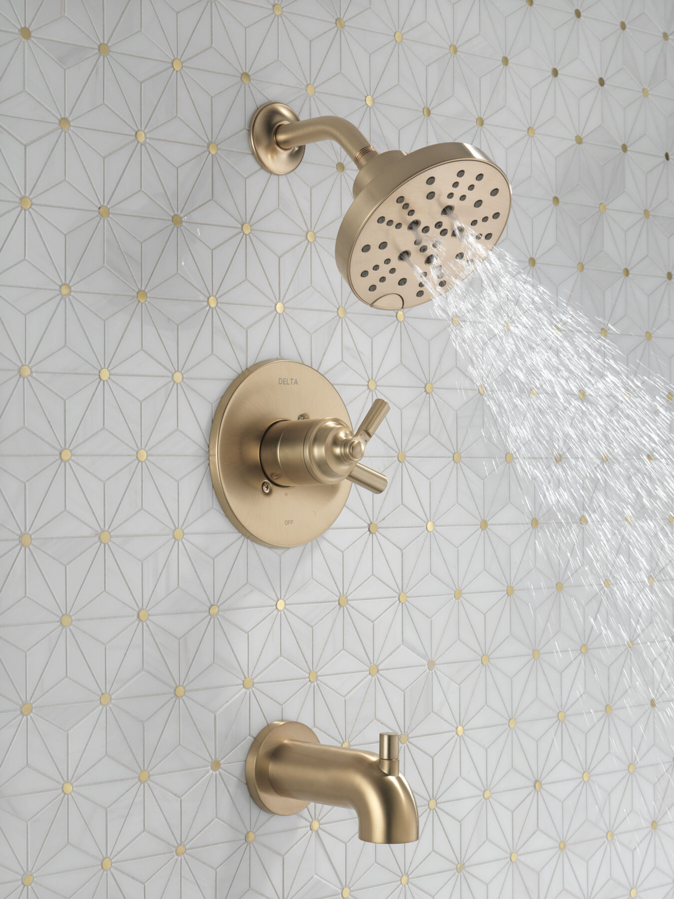 Monitor® 17 Series Tub & Shower Trim in Champagne Bronze T17435-CZ  