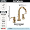 Two Handle Widespread Bathroom Faucet