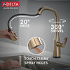 Single Handle Pull-Down Kitchen Faucet with Touch<sub>2</sub>O&reg; Technology