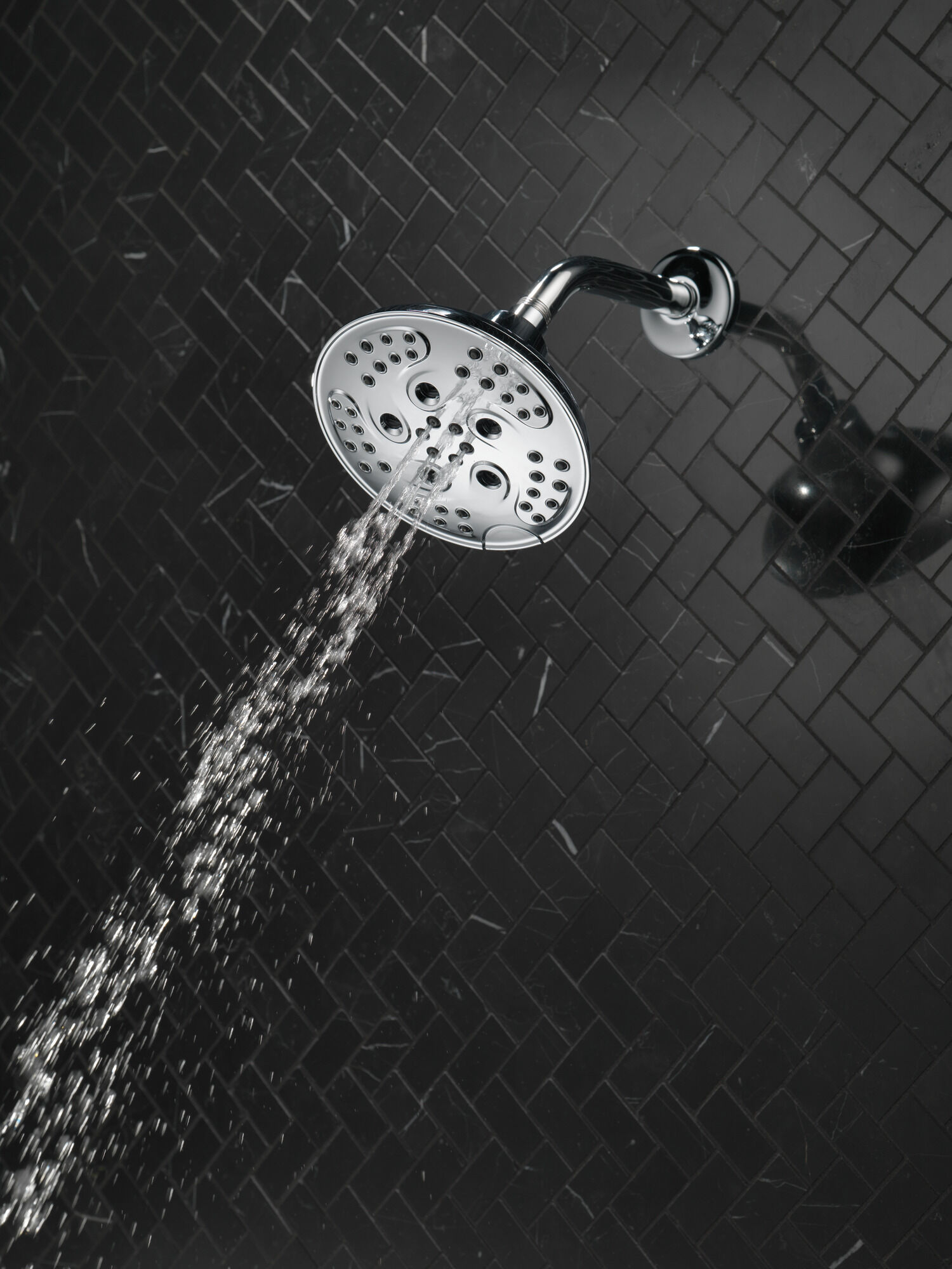 H2Okinetic® 5-Setting Transitional Raincan Shower Head in Chrome
