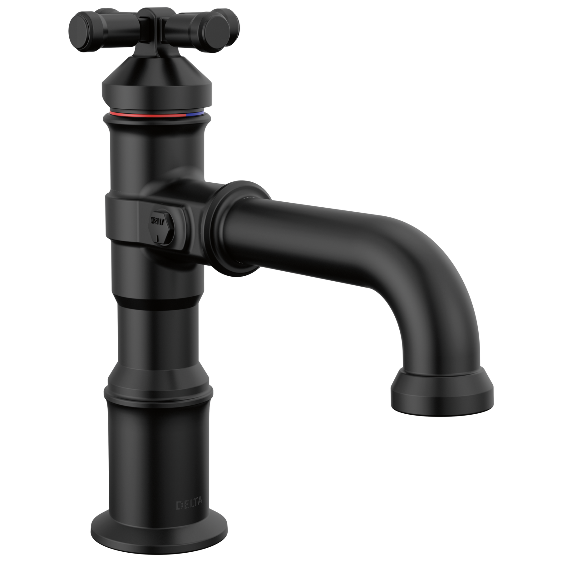 Single Handle Bathroom Faucet in Matte Black 587BLDST Delta Faucet