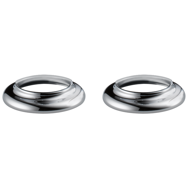 Handle Bases & Gaskets (2) in Chrome RP62151 Delta Faucet