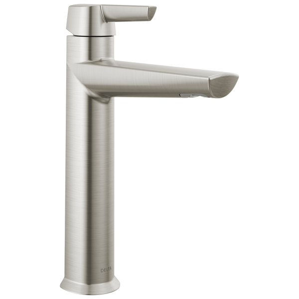 Single Handle MidHeight Bathroom Faucet in Lumicoat® Stainless 671SSPRDST Delta Faucet