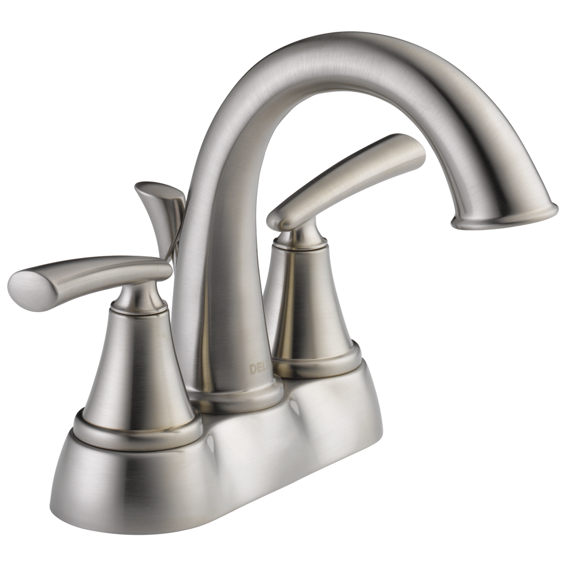 Two Handle Centerset Bathroom Faucet in Stainless 25725LF-SS-ECO
