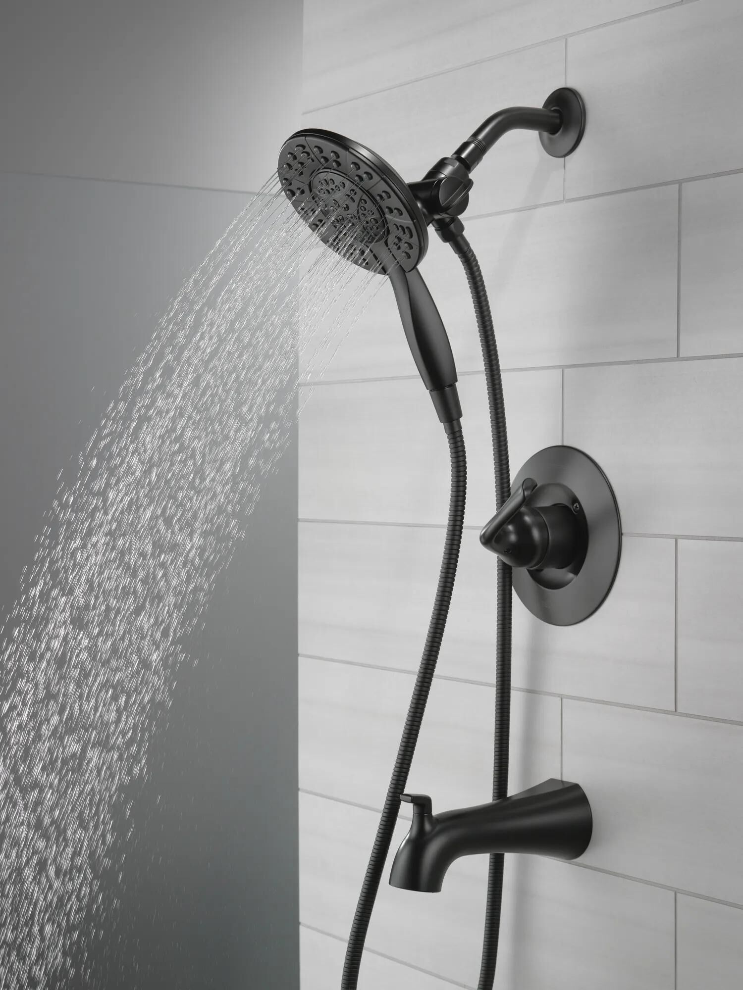 14 Series Tub & Shower Trim with In2ition® in Matte Black 144840