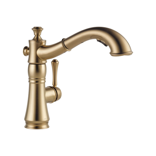Single Handle Pull-Out Kitchen Faucet in Champagne Bronze 4197-CZ