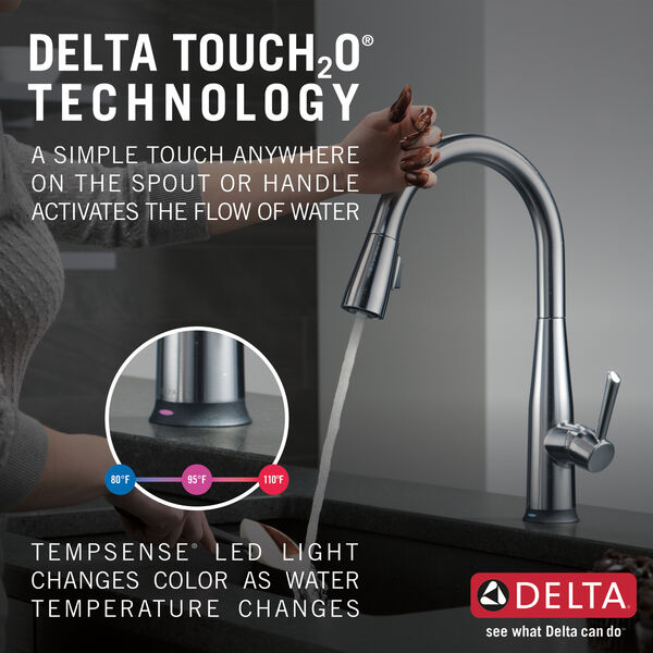 VoiceIQ™ Single Handle PullDown Faucet with Touch20® Technology in
