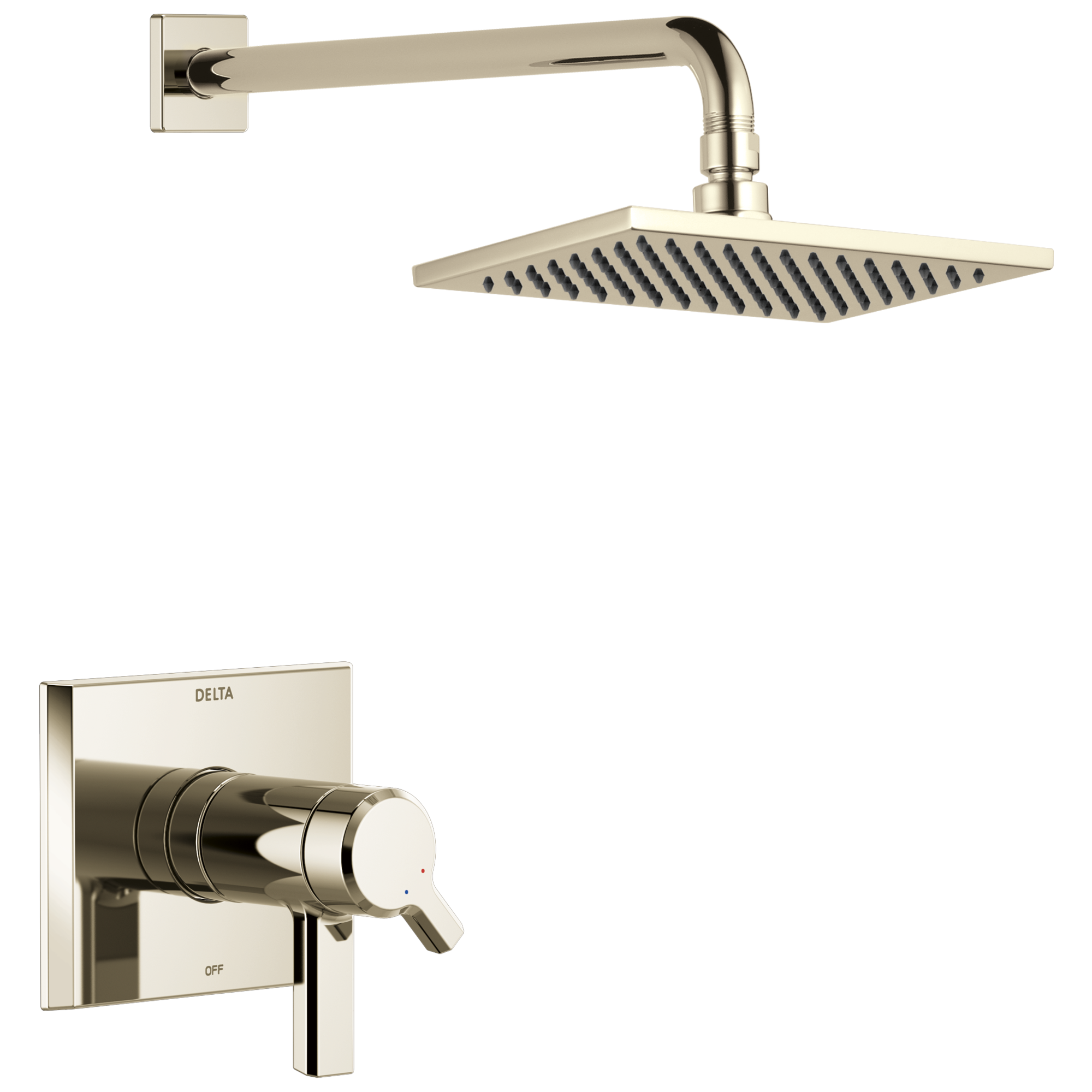 Delta Faucet Pivotale Tempassure 17T Series H2okineticshower Trim - Lumicoat Polished Nickel