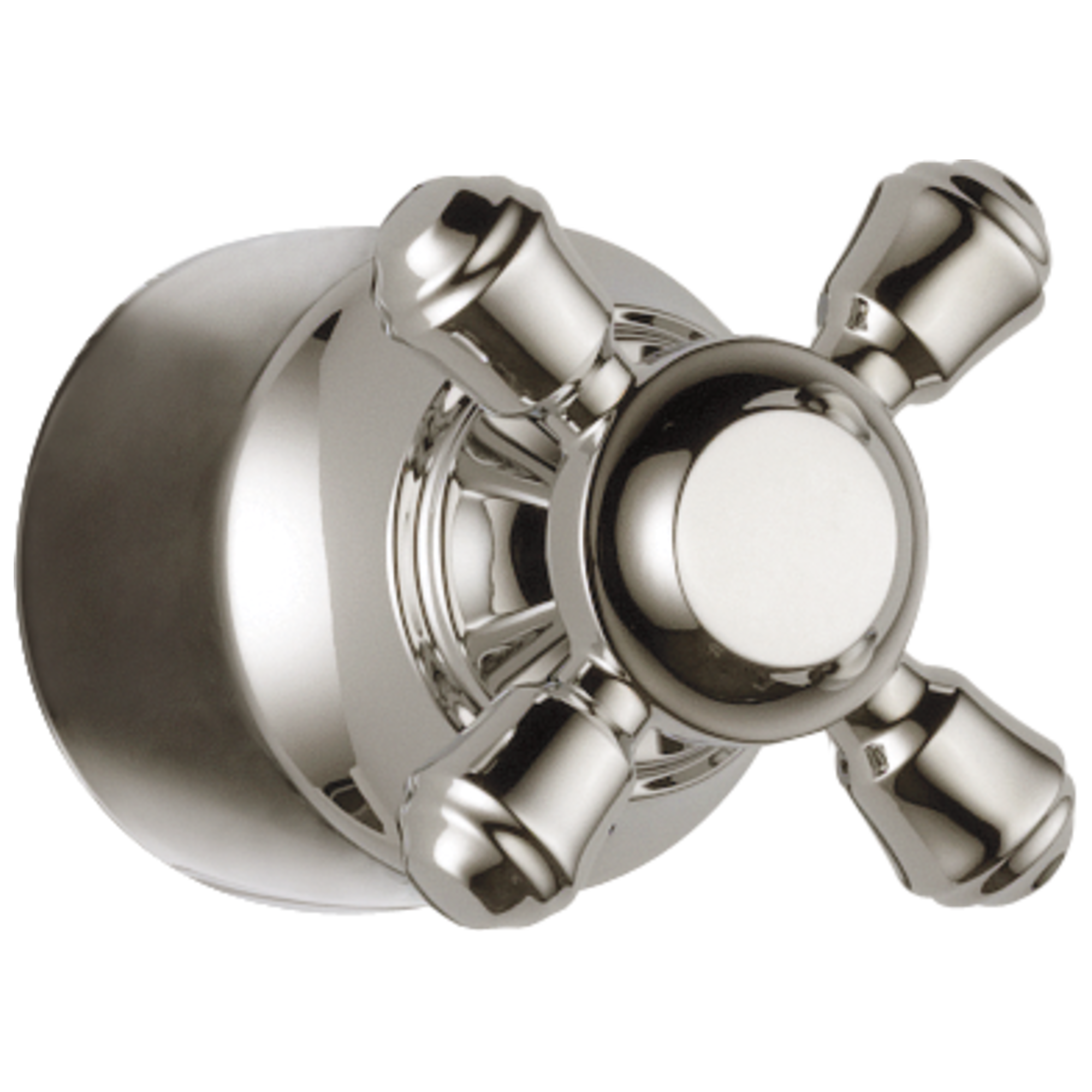 Delta Faucet CassidyE Metal Cross Handle Kit - Transfer Valve - Polished Nickel