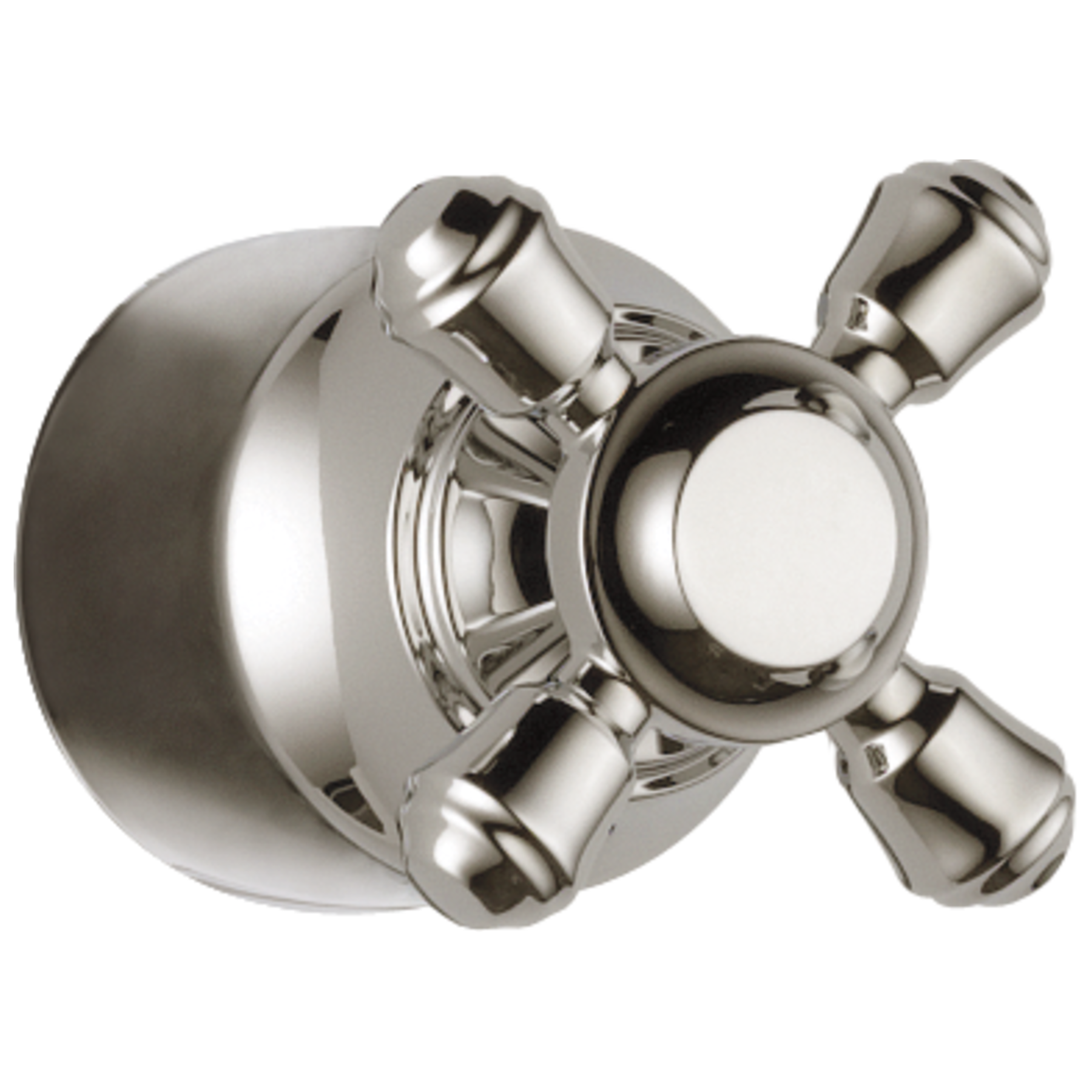 Metal Cross Handle Kit - Transfer Valve in Polished Nickel H595PN
