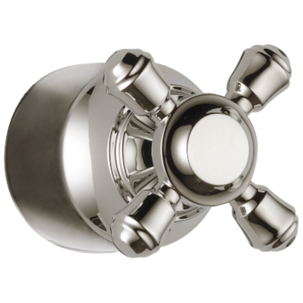 Metal Cross Handle Kit - Transfer Valve in Polished Nickel H595PN