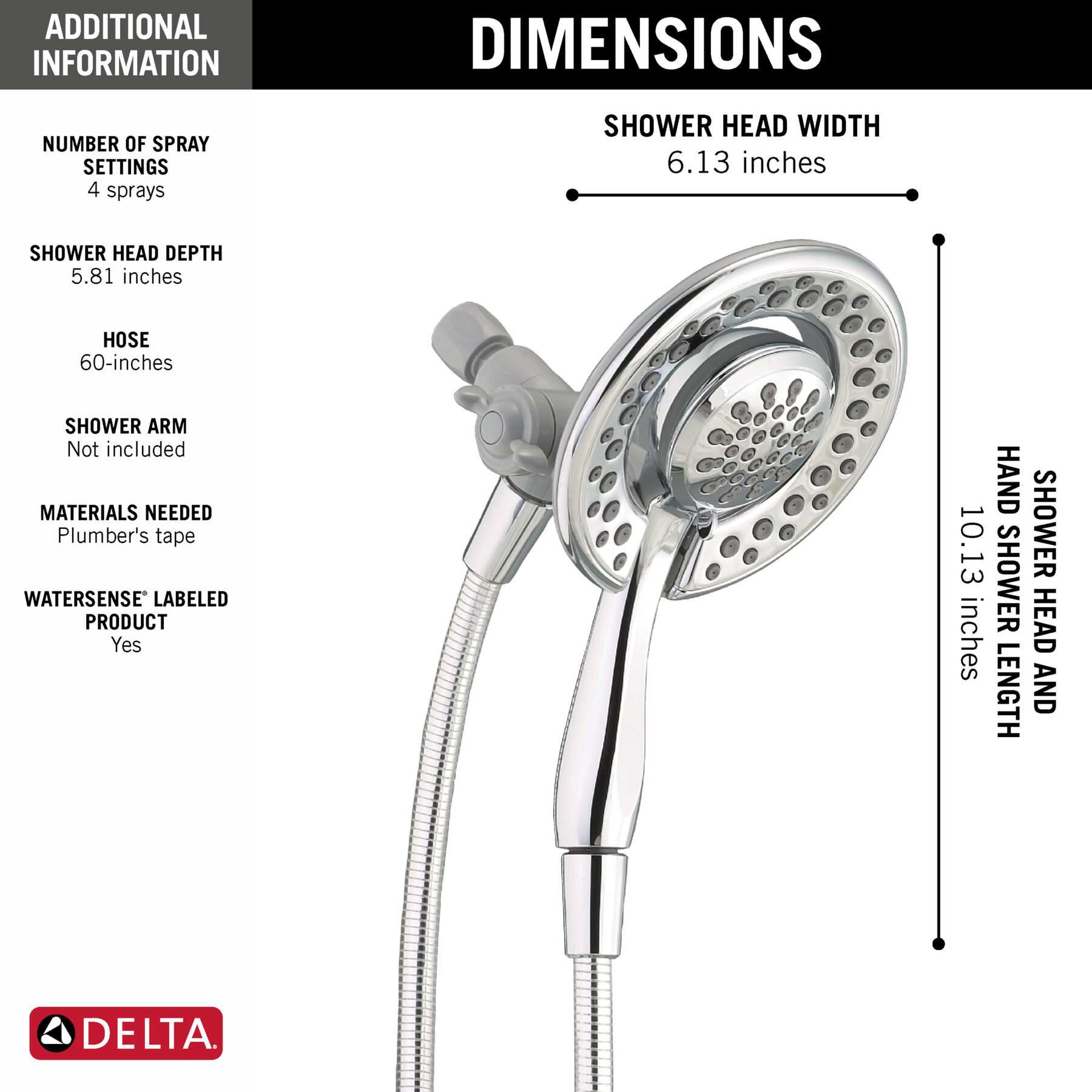 4-Setting In2ition in Chrome 75486C | Delta Faucet 