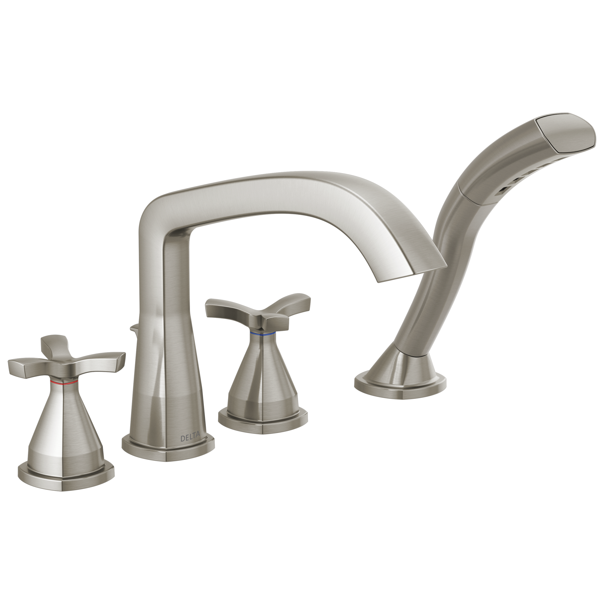 Delta Faucet Stryke Roman Tub Trim With Hand Shower - Lumicoat - Stainless