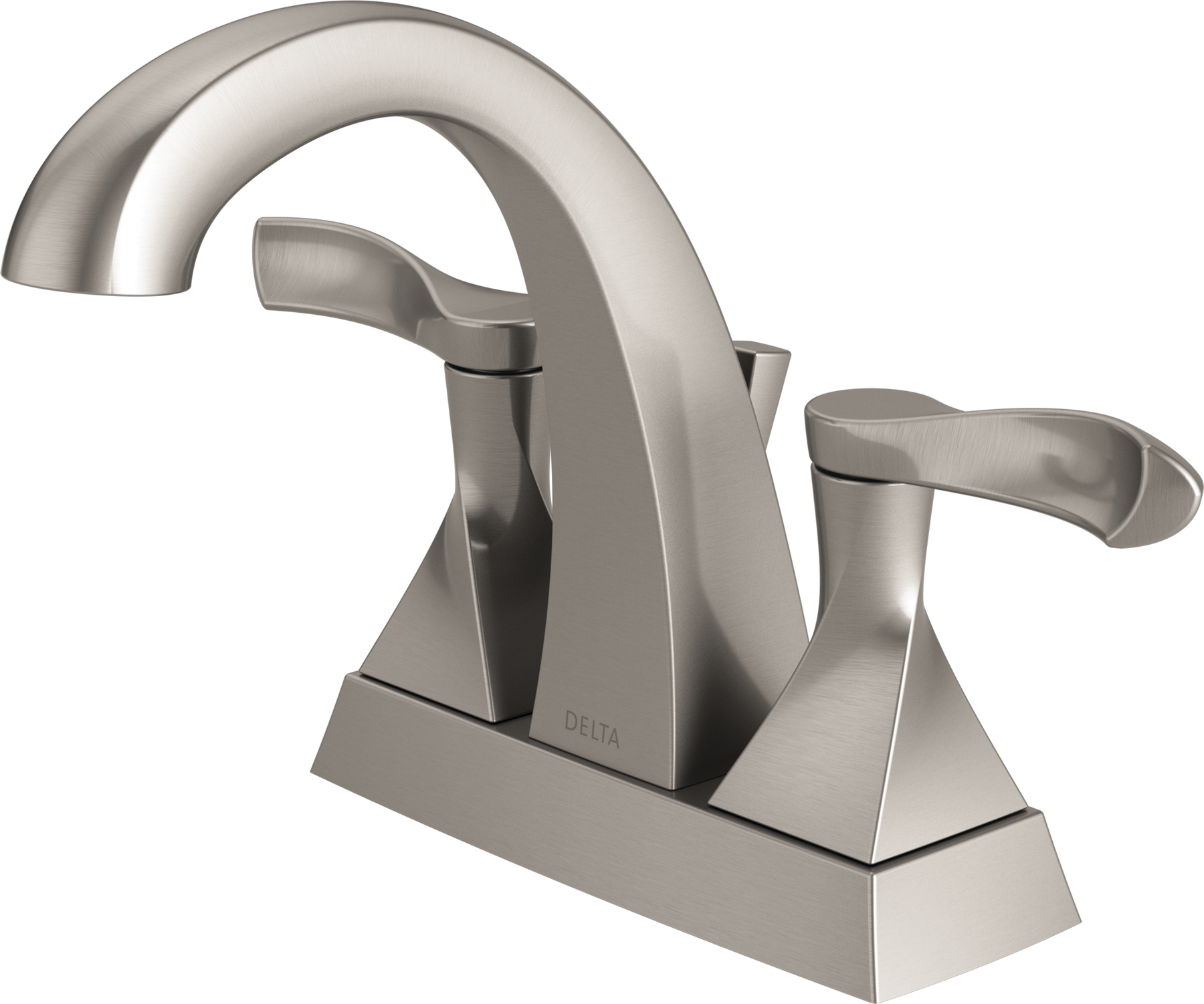 Two Handle Centerset Bathroom Faucet in Spotshield Brushed Nickel