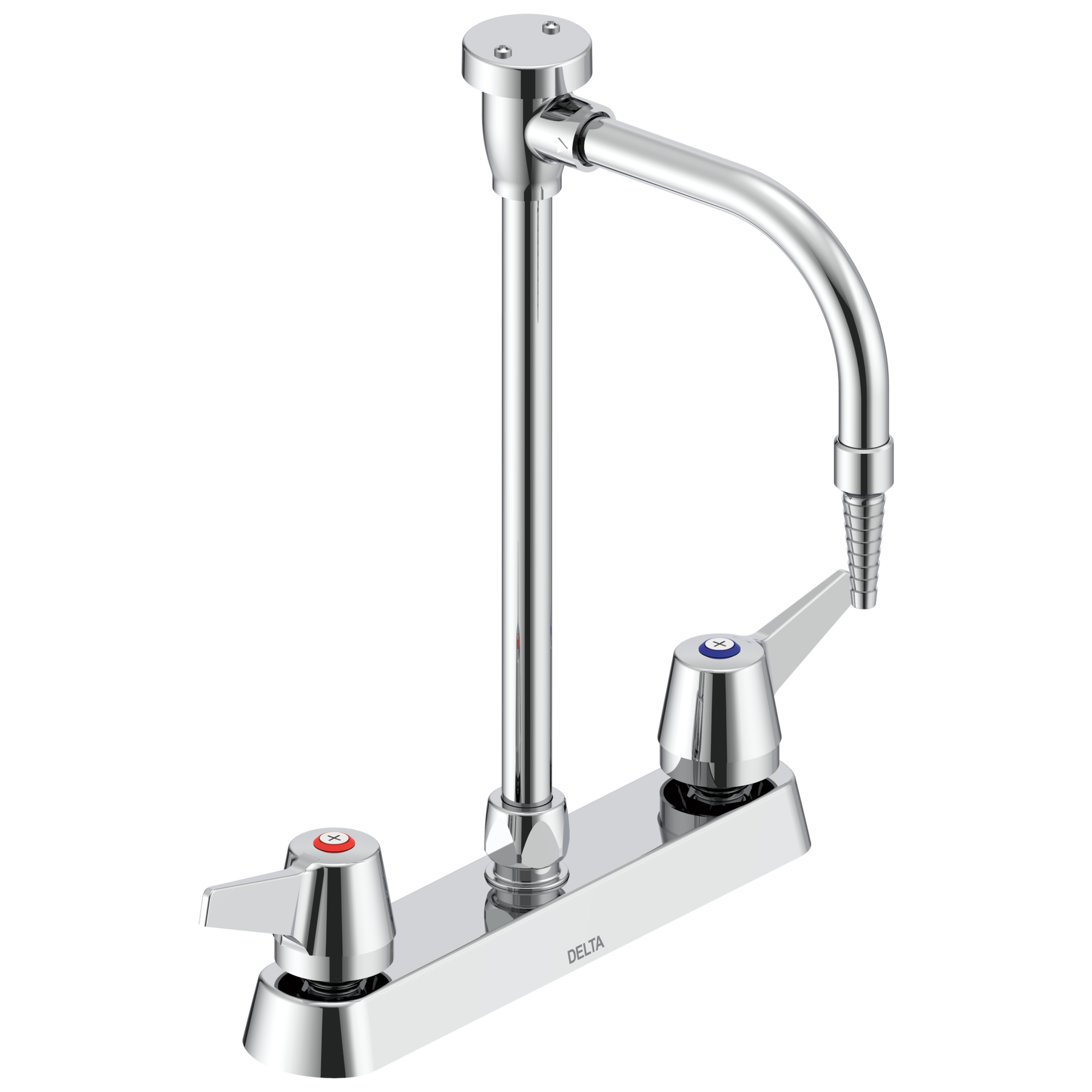 Two Handle 8 In Deck-mount Laboratory Mixing Faucet in Chrome