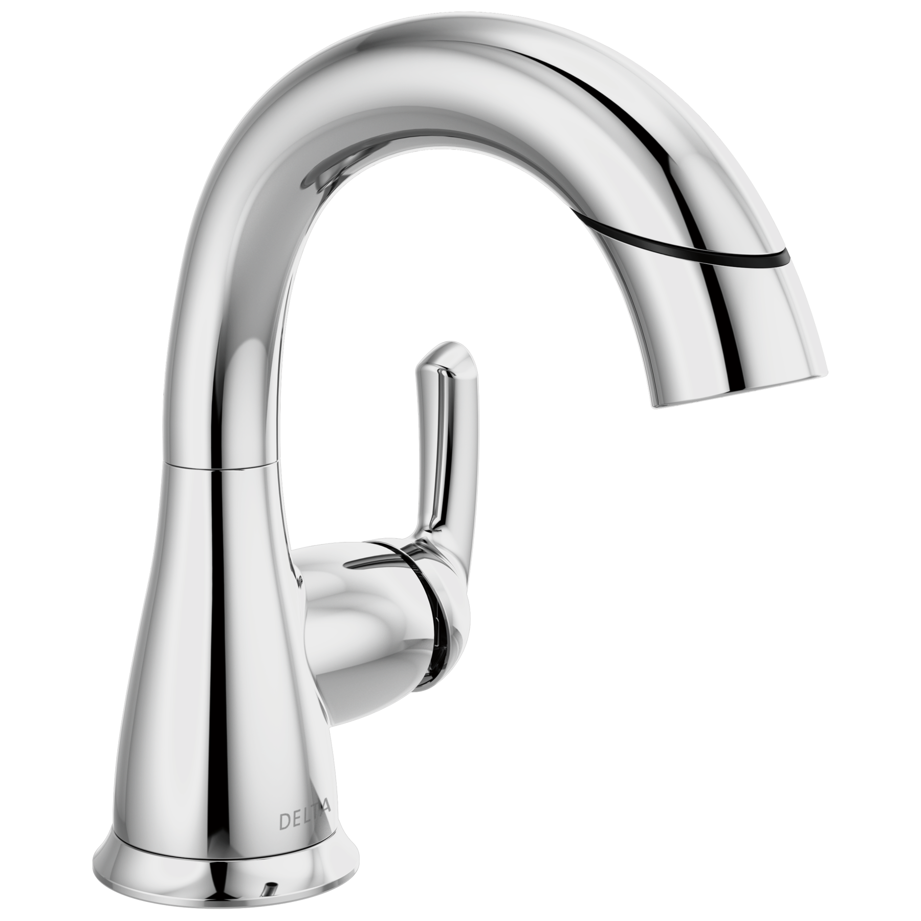 Single Handle Pull-Down Bathroom Faucet in Chrome — image 1