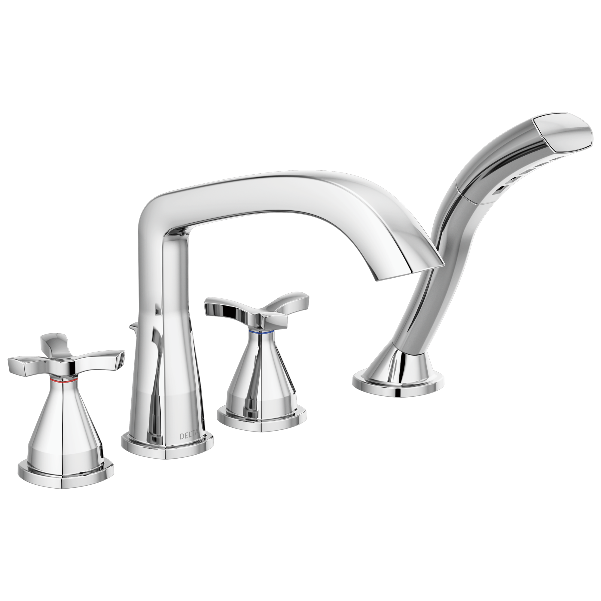 Delta Faucet Stryke Roman Tub Trim With Hand Shower - Lumicoat - Chrome