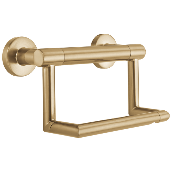 Contemporary Tissue Holder with Assist Bar in Champagne Bronze