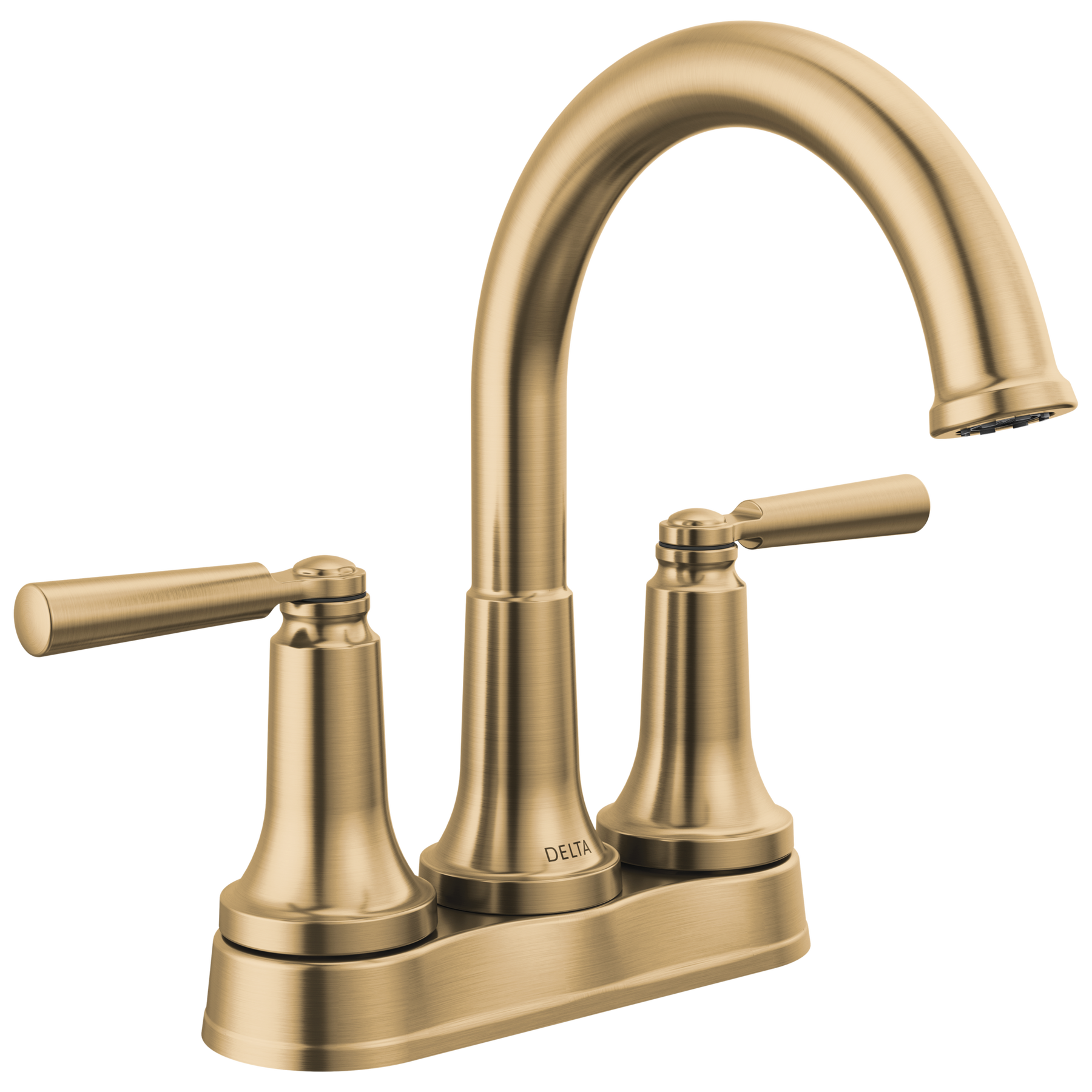 Two Handle Tract-Pack Centerset Bathroom Faucet in Champagne